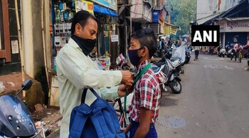 On Monday morning, the minister in a tweet said, "Wishing all parents and students the very best as schools reopen across the state today. We hope you enjoy your first day back in a safe atmosphere." According to the Maharashtra government, physical sessions have started for classes 5 to 12 in rural areas and for classes 8 to 12 in urban areas of the state. (Image: ANI)