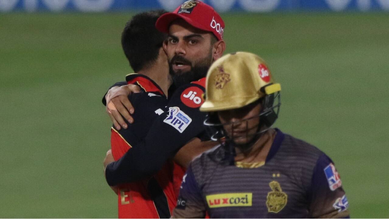 Harshal Patel took the wicket of Shubman Gill for 29 runs off 18 balls. (Image: IPL/BCCI)