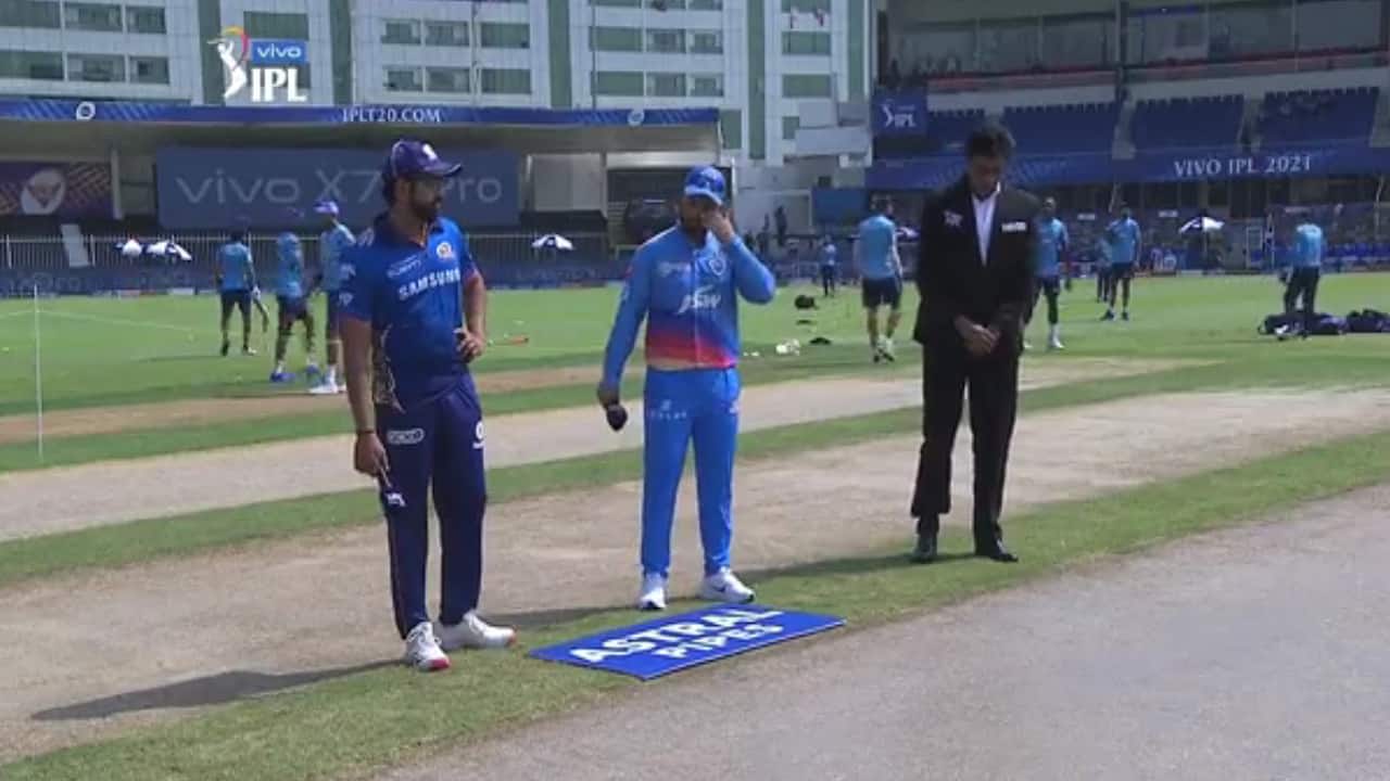Delhi Capitals' captain Risabh Pant won the toss and elected to field first in Sharjah. (Image: IPL/BCCI) Delhi Capitals' captain Risabh Pant won the toss and elected to field first in Sharjah. (Image: IPL/BCCI)