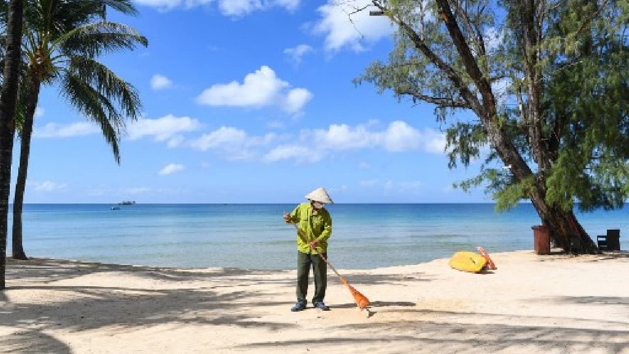 The World Wide Fund for Nature (WWF) has warned of "an almost unimaginable flood of plastic" that chokes rivers, canals and sea life. Around 160 tons of trash -- almost enough to fill 16 trucks -- is generated every day, according to WWF, which says the island's waste management is not fit to cope with the tourism explosion. "More and more tourists are very conscious of the environment. They don't want to be going to places where beaches are littered or where effluent is going into the sea," Atkinson warned. (Image: AFP) The World Wide Fund for Nature (WWF) has warned of "an almost unimaginable flood of plastic" that chokes rivers, canals and sea life. Around 160 tons of trash -- almost enough to fill 16 trucks -- is generated every day, according to WWF, which says the island's waste management is not fit to cope with the tourism explosion. "More and more tourists are very conscious of the environment. They don't want to be going to places where beaches are littered or where effluent is going into the sea," Atkinson warned. (Image: AFP)