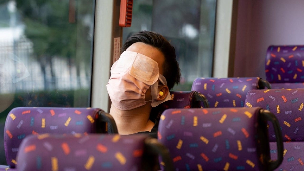 While some passengers enjoyed the view, many adorned provided ear plugs and face masks and were soon fast asleep for the five-hour trip which includes stops at various scenic sites. (Image: AFP) While some passengers enjoyed the view, many adorned provided ear plugs and face masks and were soon fast asleep for the five-hour trip which includes stops at various scenic sites. (Image: AFP)