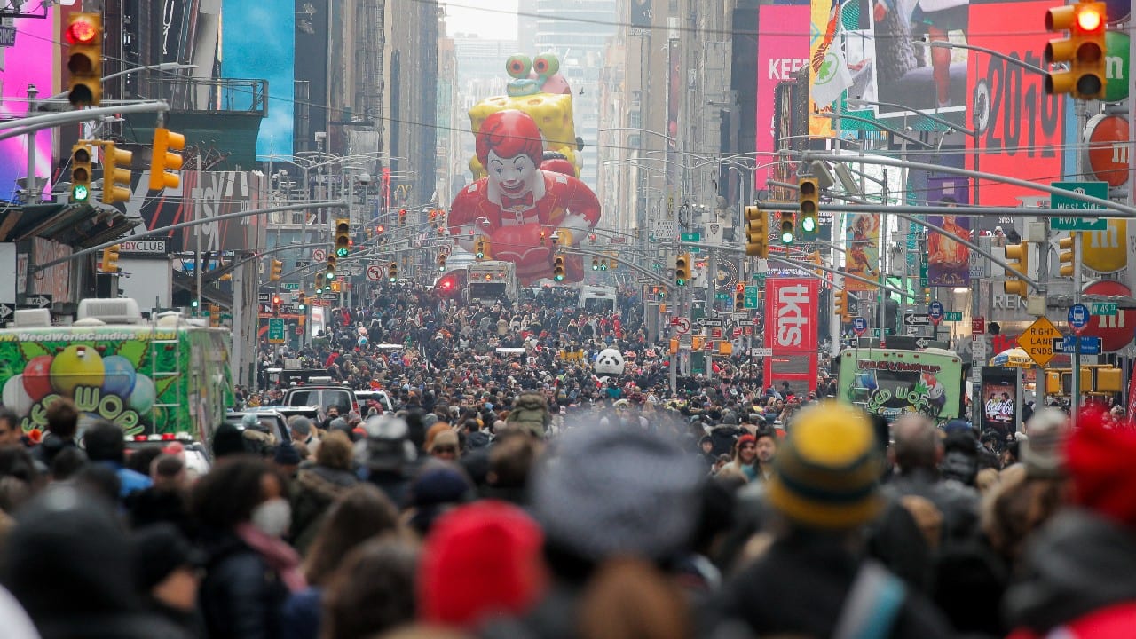 While strictly a television event for most of the country, in New York City it is one of the largest annual gatherings along with New Year's Eve, St. Patrick's Day, and the LGBTQ Pride parade. New York police do not give estimates of crowd sizes, but boosters of such events claim millions of in-person spectators. (Image: Reuters)