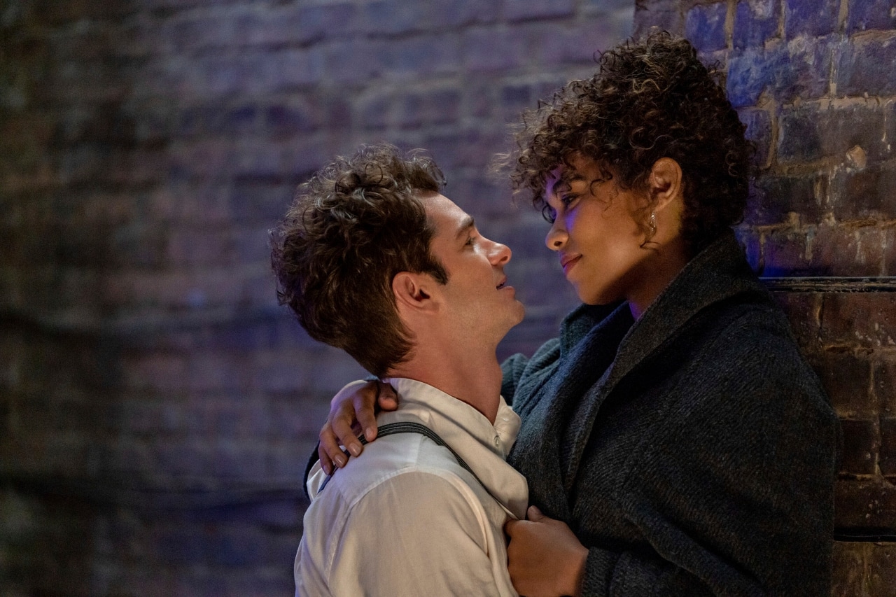 Andrew Garfield and Alexandra Shipp in "Tick, Tick...Boom!" (Photo Macall Polay/Netflix via AP)