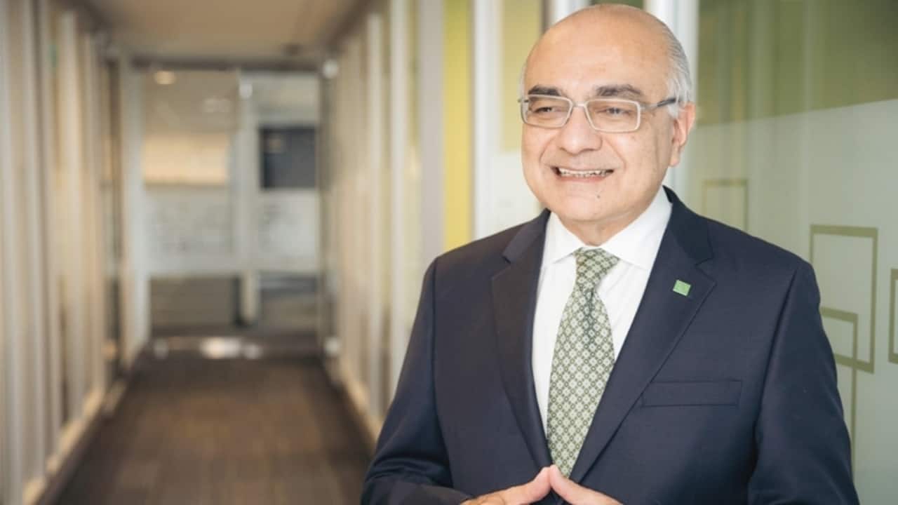 Bharat Masrani is the CEO of TD Bank. He was born in Uganda to Indian parents. Masrani started his banking career at TD Bank. He rose through the ranks and was appointed CEO in 2014. He received his bachelor's degree from York University in Toronto and went on to complete his MBA at the Schulich School of Business at York University.