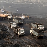 Trucks move in the Mahanadi coal fields. (PC-Reuters)
