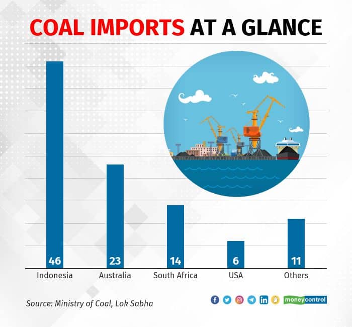 Coal imports at a glance. (Graphics-MoneyControl)
