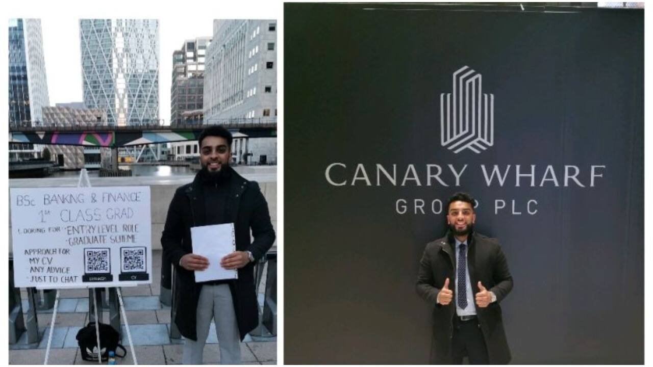 A jobseeker stood at London tube station with a placard. Viral LinkedIn post landed him a job