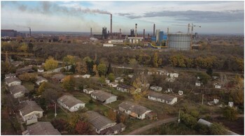 general view of Chinese-owned HBIS Serbia steel mill in the village of Radinac, as cancer rates have quadrupled in under a decade, near the city of Smederevo, Serbia, November 3, 2021 (Image: Reuters)