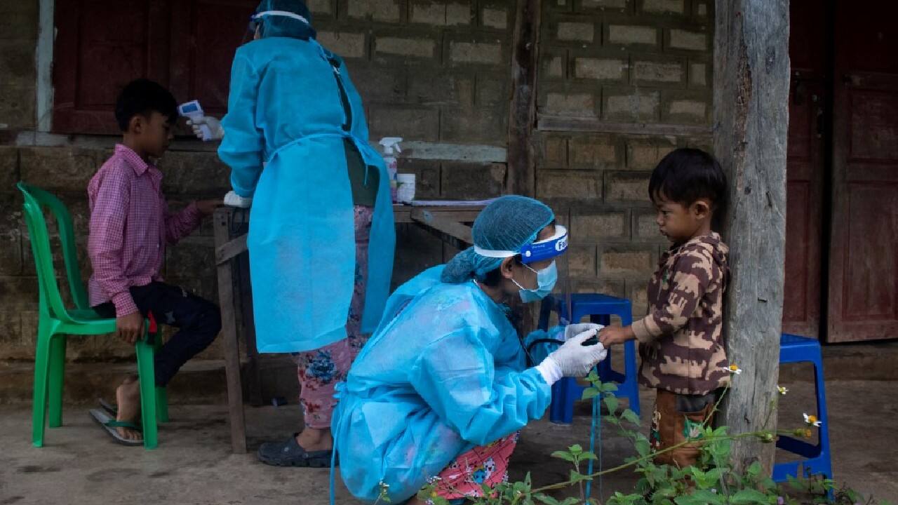 With bags packed, they are always ready to flee as healthcare workers find themselves at the forefront of a civil disobedience movement against the February coup and a crackdown on dissent that has killed more than 1,300, according to a local monitoring group. (Image: AFP)