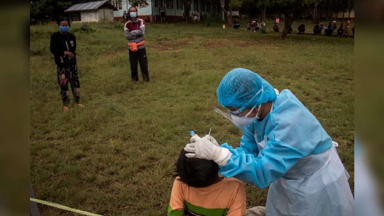 Most of Aye Naing's patients are displaced families, she said, as well as fighters from local People's Defense Force (PDF) groups -- militias that have sprung up across the country to fight the junta. &quot;I was told there weren't many doctors and medical workers in this area, and that villagers were asking for them,&quot; she said. &quot;So, I made the decision to come, and tried to get hold of some medical supplies.&quot; (Image: AFP)