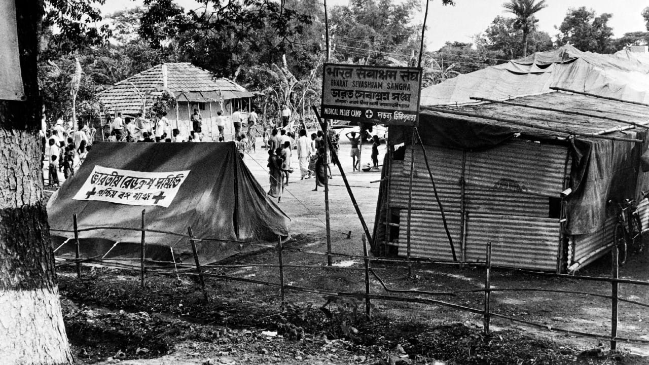 View of a Bengali refugee’s camp in India, in May 1971 during the Indo-Pakistani War of 1971. (Image: AFP) View of a Bengali refugee’s camp in India, in May 1971 during the Indo-Pakistani War of 1971. (Image: AFP)