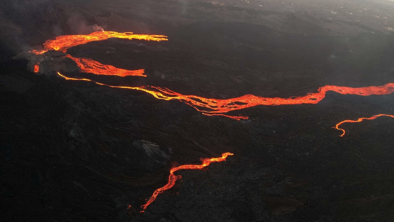 The eruption, which sent rivers of molten rock down the slopes of Cumbre Vieja for weeks and expanded the size of the island by more than 48 hectares, is the longest on La Palma, according to records dating back to the 16th century. (Image: Reuters) The eruption, which sent rivers of molten rock down the slopes of Cumbre Vieja for weeks and expanded the size of the island by more than 48 hectares, is the longest on La Palma, according to records dating back to the 16th century. (Image: Reuters)