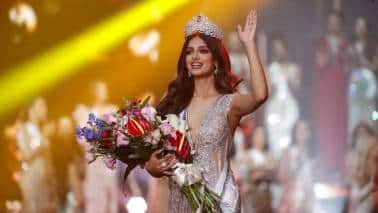 Harnaaz Sandhu of India was crowned the 70th Miss Universe on Sunday, topping a field of some 80 contestants in a pageant that was touched by politics and the pandemic. (Image: AP)