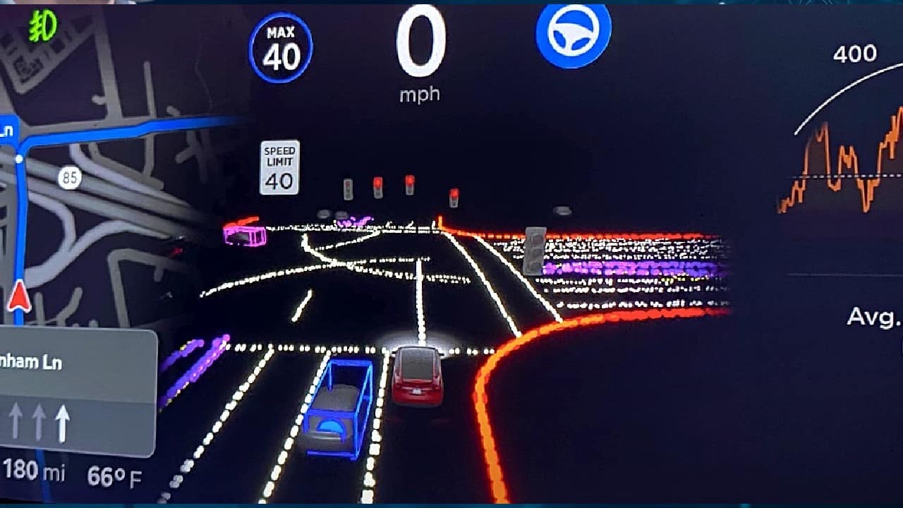 FSD Beta | Tesla released a test version of its upgraded Full Self-Driving (FSD) software, a system of driving-assistance features - like automatically changing lanes and make turns - to the wider public this year. The name of the much-scrutinized software has itself been contentious, with regulators and users saying it misrepresents its capabilities as it still requires driver attention. (Image: Tesla) FSD Beta | Tesla released a test version of its upgraded Full Self-Driving (FSD) software, a system of driving-assistance features - like automatically changing lanes and make turns - to the wider public this year. The name of the much-scrutinized software has itself been contentious, with regulators and users saying it misrepresents its capabilities as it still requires driver attention. (Image: Tesla)