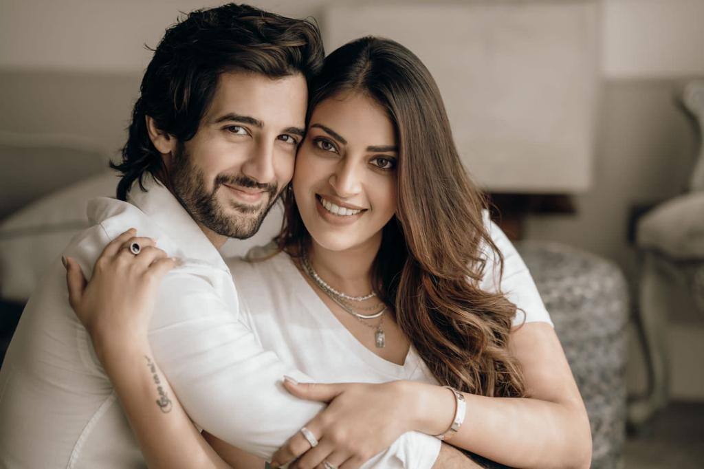 Actor Aditya Seal and his wife.