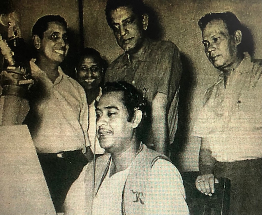 R.D. Bansal (first from left) produced six feature films of Satyajit Ray (centre, standing).