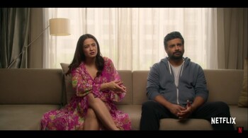 Surveen Chawla and R. Madhavan in 'Decoupled'. (Image: screen grab)