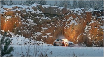 The Tesla owner carried out the blasting operation at a former quarry in a Finland village. (Image credit: Screengrab from YouTube video by Pommijatkat)