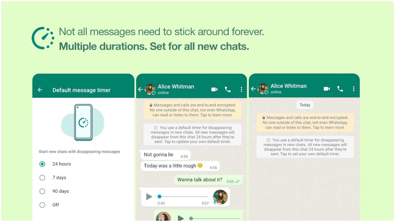 WhatsApp updates Disappearing Messages feature, lets users auto-delete  messages by default