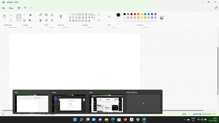 Windows 11 Desktop View