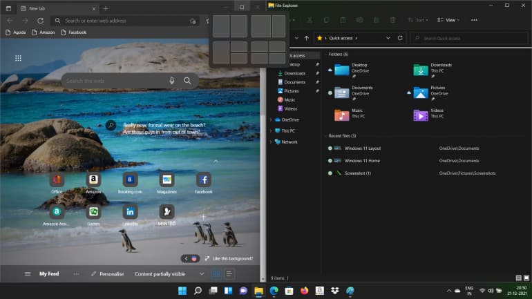 Windows 11 Snap Layout
