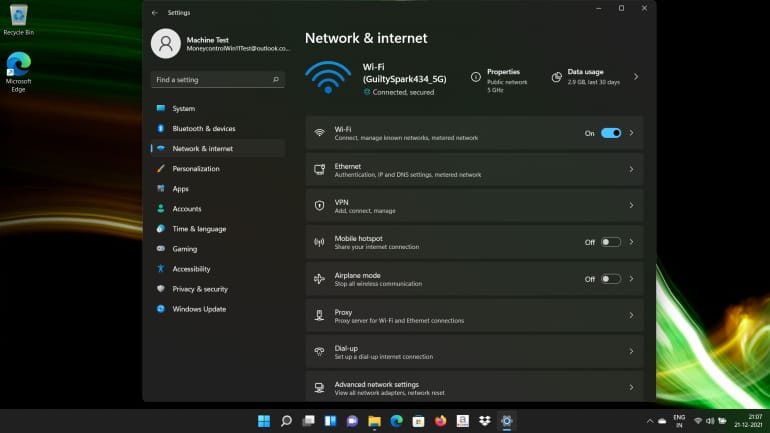 Windows 11 Settings Page