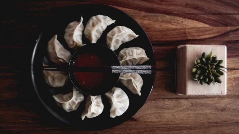 Darjeeling-style momos from Boju's Kitchen.