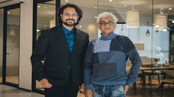 Designer Rahul Mishra with Darshan Mehta, MD, Reliance Brands
