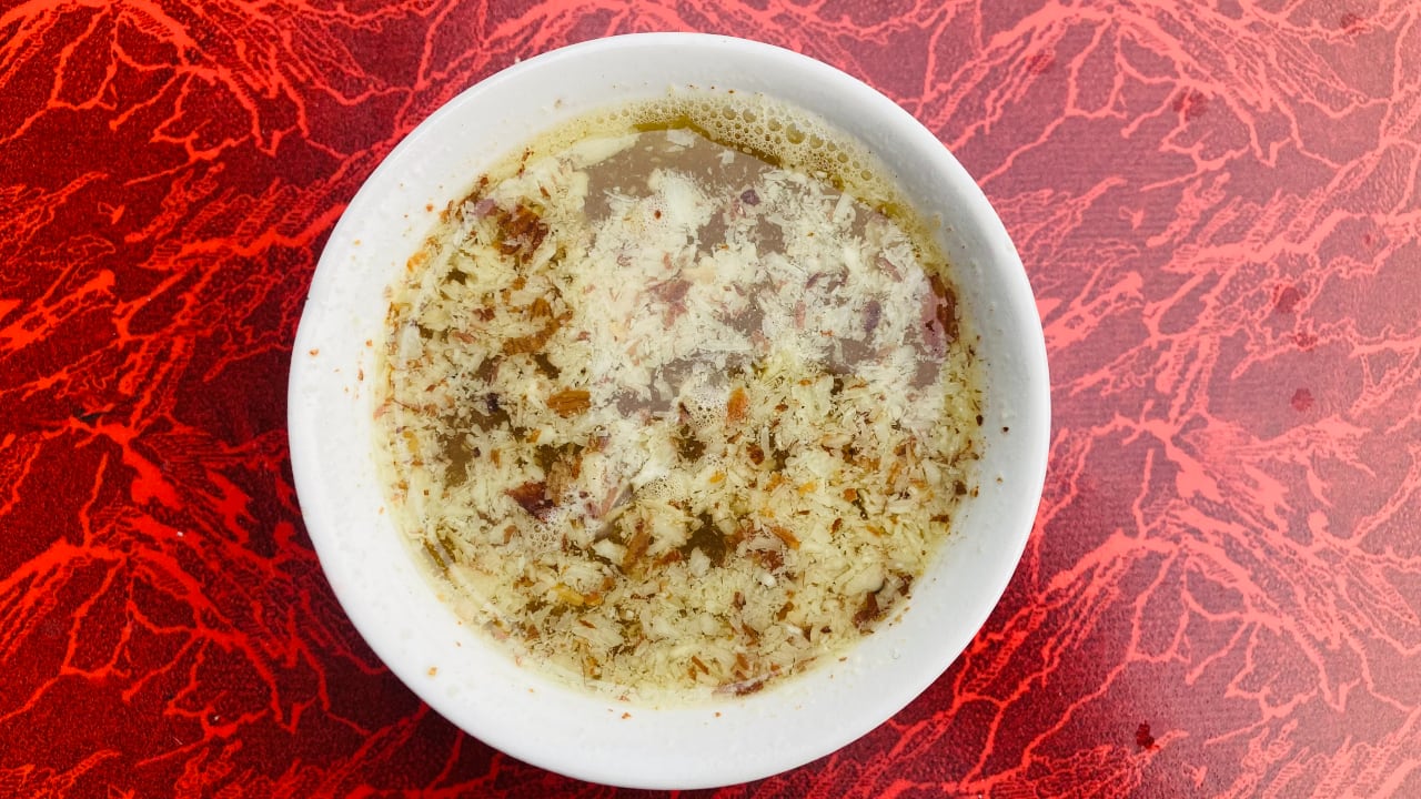 Some other ingredients used in kahwa are chopped dry fruits like almonds, cherry pistachios, or cashew nuts. It is usually served after meals in Kashmiri households. (Photo by Irfan Amin Malik)
