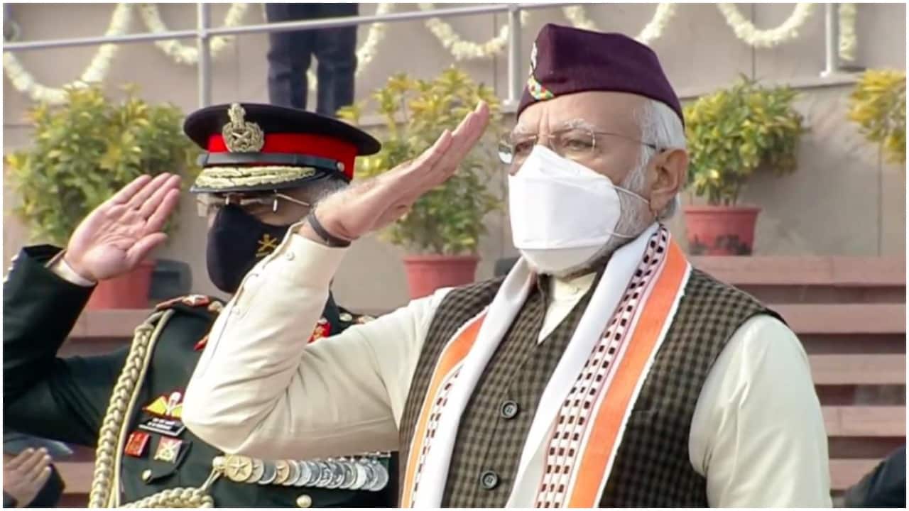 PM Narendra Modi salutes the valour of jawans on Armed Forces Flag Day
