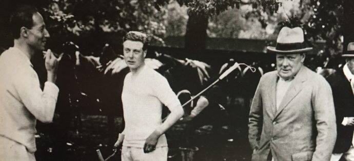 Philip Sassoon, Edward VIII, and Winston Churchill (Photo via Wikimedia Commons)