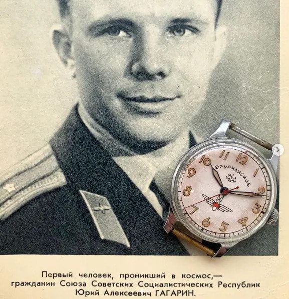 Sturmanskie Type 2 Gagarin. (Picture courtesy @sovietwatchmuseum)
