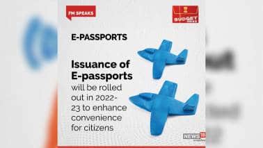 The issuance of e-Passports will be rolled out in FY22-23 to enhance convenience for citizens. The passport jacket will contain an electronic chip which will have important security-related data encoded on it. Currently, India issues passports for its citizens in printed booklets.