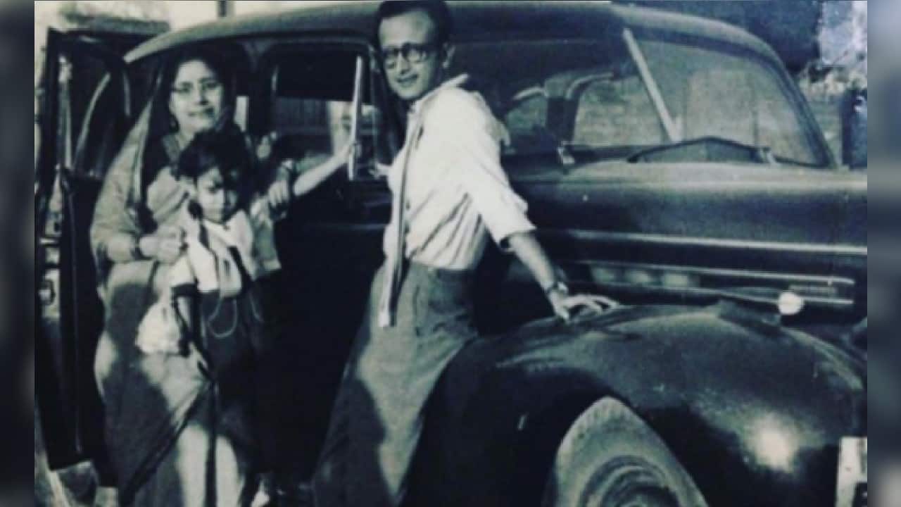 Young Bappi with his parents. Bappi Lahiri was born in a Bengali family in Jalpaiguri. His parents were Bengali singers and musicians in classical music and Shyama Sangeet. (Image: Instagra/bappilahiri_official_)