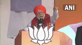 2024 Lok Sabha election in Punjab. File photo of PM Modi addressing the crowd in Punjab.