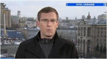 Russia Ukraine crisis: Philip Crowther is currently in Ukraine capital Kiev, reporting the crisis. (Image credit: @PhilipinDC/Twitter)