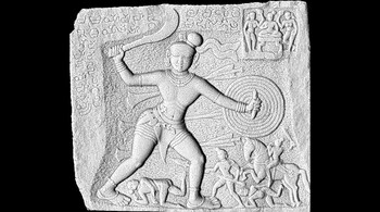 3D scan of a 14th-century inscription at the Someshwara Temple in Belur (inside NAL campus). (Image credit: Mythic Society, Bengaluru)