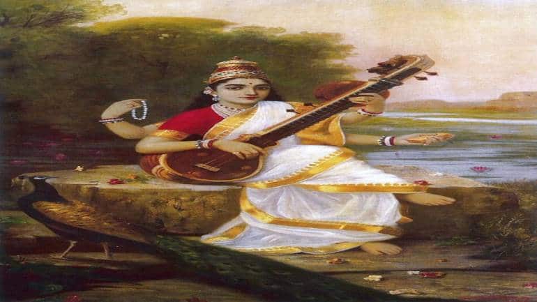 Premium Photo | Watercolor painting of goddess saraswati the embodiment of  knowledge generative ai