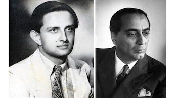 National Science Day: Dr Vikram Sarabhai (left) and Dr Homi Jehangir Bhabha (right), architects of India's space program. (Photos via Wikimedia Commons)