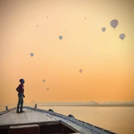 hot air balloon varanasi 1