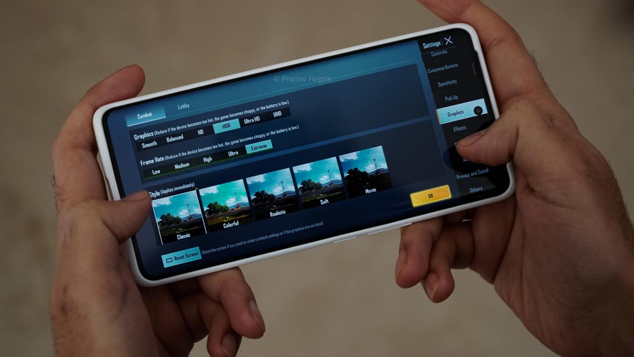 iQOO 9 Pro running BGMI