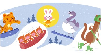 Google Doodle marks the start of the 2022 Winter Olympics in Beijing.