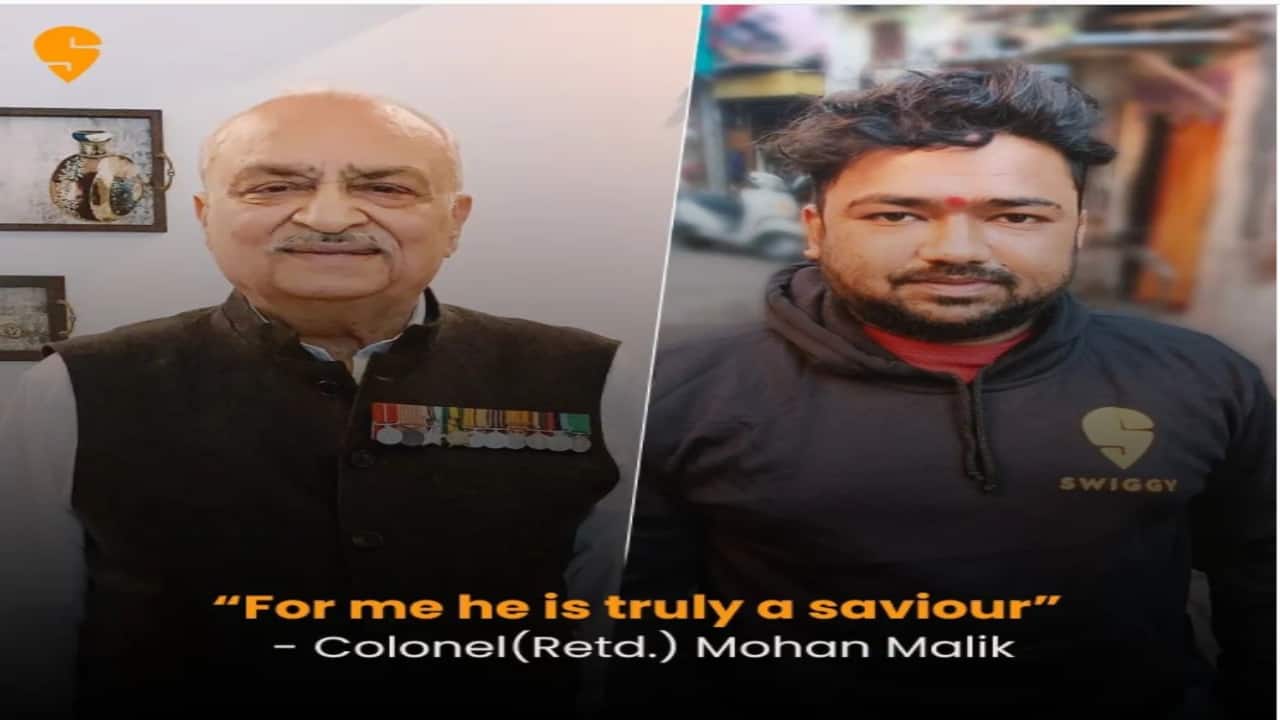 'Saviour': retired Colonel recalls how Swiggy delivery partner saved his life