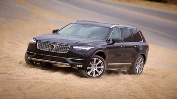 Despite the heavy usage of chrome, the XC90 remains a decidedly sober-looking SUV.