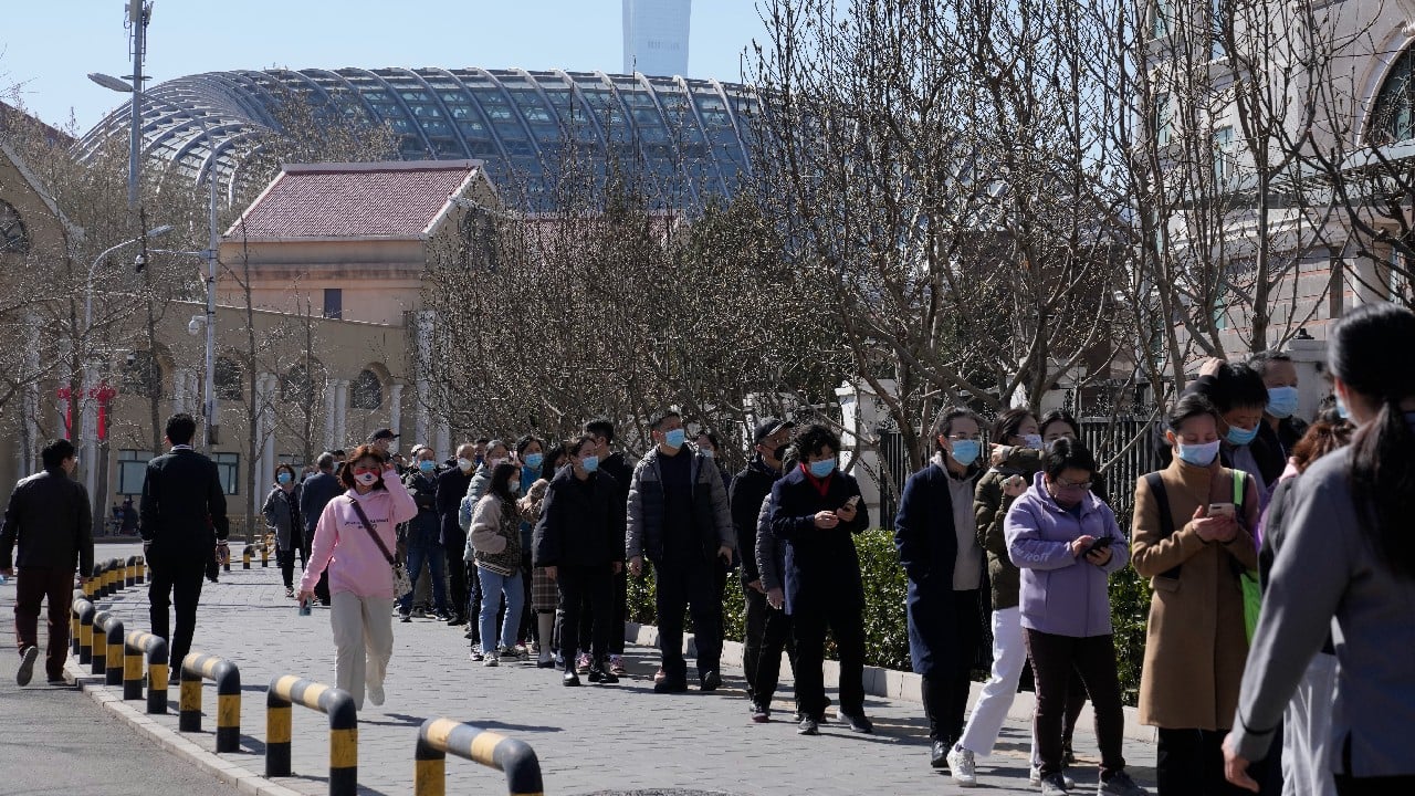 China has seen very few infections since its strict Wuhan lockdown as the government held fast to its zero-tolerance strategy, which is focused on stopping transmission of the coronavirus by relying on strict lockdowns and mandatory quarantines for anyone who has come into contact with a positive case. (Image: AP)