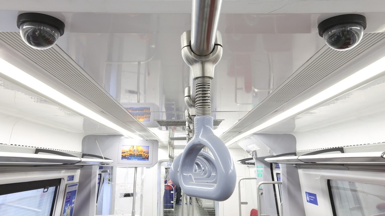 The RRTS trains will have ergonomically designed 2x2 transverse seating, wide standing space, luggage racks, CCTV cameras, laptop/mobile charging facility, dynamic route maps, auto control ambient lighting system, heating Ventilation and Air Conditioning System (HVAC) and other amenities. The air-conditioned RRTS trains will have Standard as well as Premium class (one coach per train) along with one coach reserved for women commuters. (Image: NCRTC)