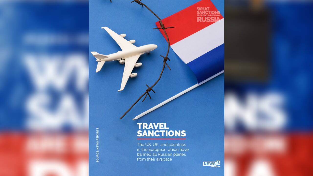 The US, UK and countries in the European Union have banned all Russian planes from their airspace. (Image: News18 Creative)