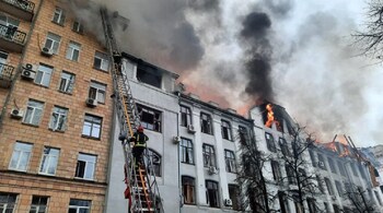 But as he spoke a Russian escalation was reported to be underway in Kharkiv, an apparent bid by Moscow to capture its first major Ukrainian city of the invasion. (Source: AFP)