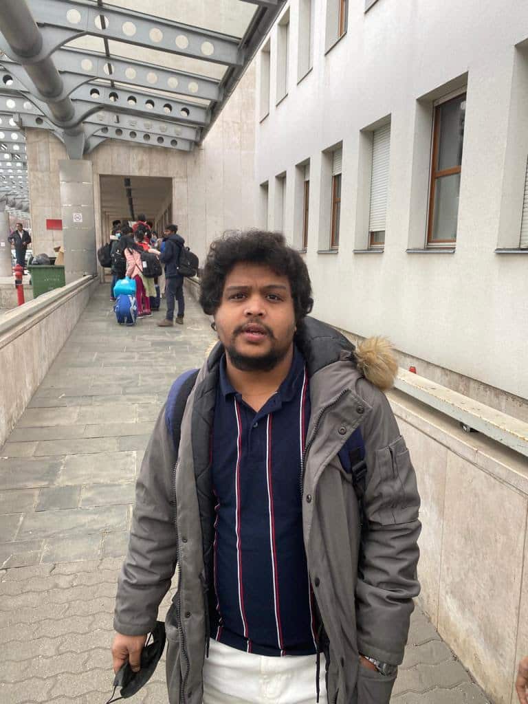 Prasad from Hyderabad is a medical student in Ukraine. (Photo: Danish Khan)