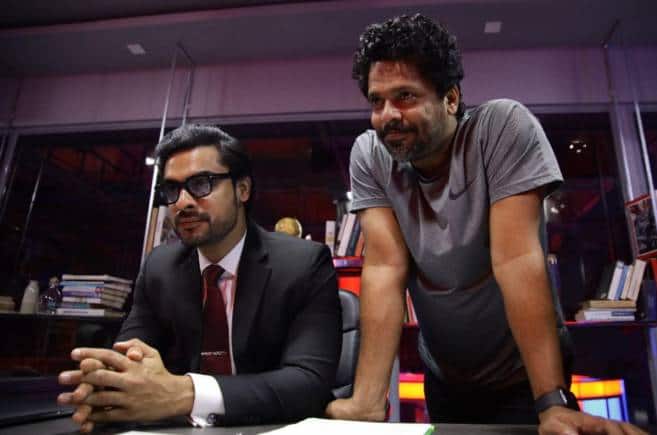 Tovino Thomas (left) and 'Naaradan' director Aashiq Abu.